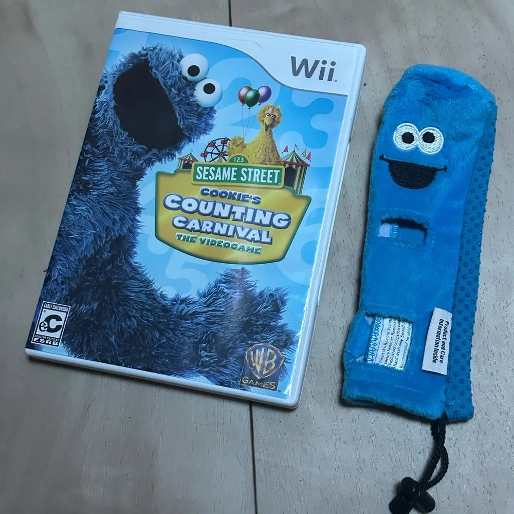 Cookies COUNTING CARNIVAL the Video game Wii Controller Cover 🍪